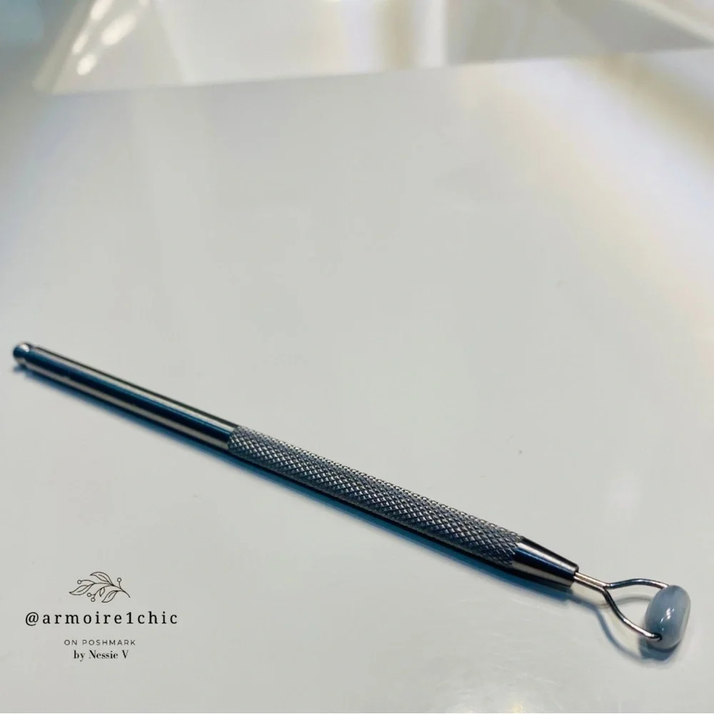 GUA SHA | Light Jade Stainless Steel Mini Facial Roller